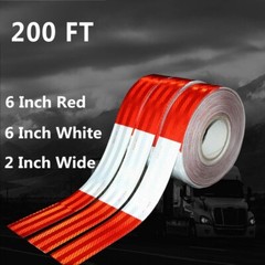 2″ x 200ft DOT-C2 Reflective Tape with Rhombus Pattern for Enhanced Night Safety