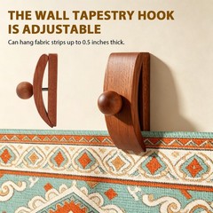 4PCS Quilt Hanger for Wall Display, Blankets, Rugs, Rug Hangers and Tapestrie…