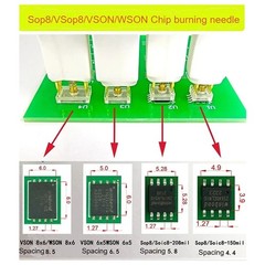 1pc SOP8/WSON8/QDFN8 SPI Adapter Clip Pin Flash on Chip Read ＆ Write Probe