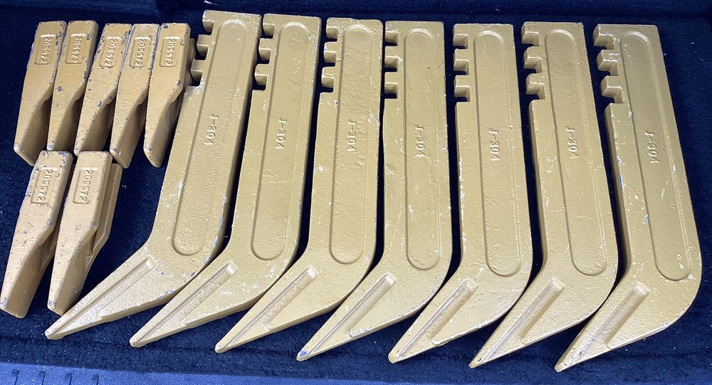 7 Scarifier Shanks and 6Y-5230 teeth fits CAT MOTOR GRADER 9F-5124 195-7218