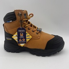 Smith’s Men Size 9.5 Steel Toe Water Repellent Work Boot SA724021 – Wheat