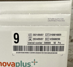 1 Box Gammex NovaPlus Non-Latex PI Textured Surgical Glove Size: 9 Exp 9/24