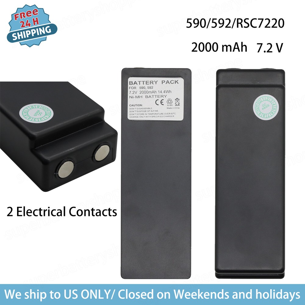 2000mAh 7.2 V Battery 590/592/RSC7220 For Scanreco 16131 590 592 790 960