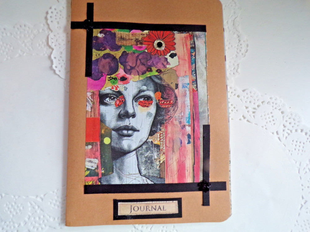 Junk Journal with finished cover and blank pages for you to finish