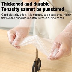 L / XL Size Clear Multipurpose Disposable Vinyl Gloves Powder Free 70pcs Per Box