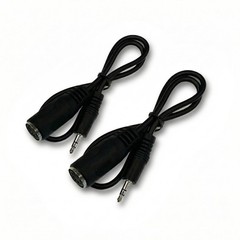 2 Pack of Type-A MIDI to 3.5mm Adapter 14″ Inch CableMidi Female to TRS 3.5mm