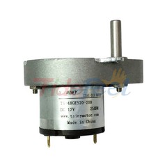 DC Geared Motor 12V 25RPM Torque 3.5kg.cm for DIY Hobby Robot Model