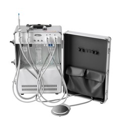 Unidad dental portátil Compresor de aire Ejector de saliva succión poderosa de