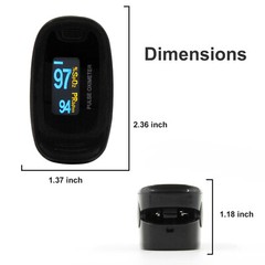 Finger Pulse Oximeter Meter SpO2 Heart Rate Monitor Blood Oxygen Saturation FDA
