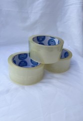 Clear Carton Sealing/Packaging Tape 2″ x 55 yds, Pre-Printed Text, 3 Rolls