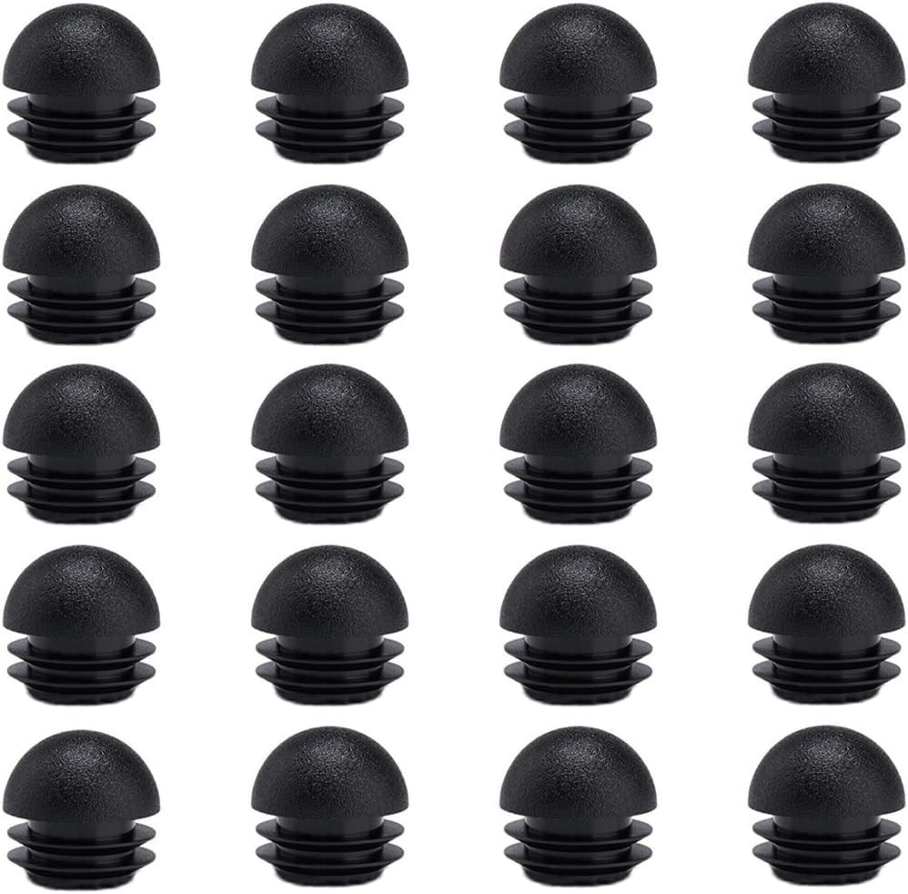 20PCS 22 mm (7/8 Inch) Plastic End Caps Plugs Chair Leg Inserts, Round Tube