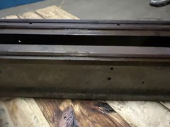 Vintage “The National Supply Co” Toledo Ohio Cast Iron 8’ Lathe Bed