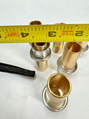 (6-PACK) VIEGA 97520 1/2″ PEX Press x 1/2″ Copper Tube Adapter, Lead Free Bronze