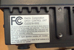 Harris MaCom Radio CU23218-0002 Control Head CH-721 + MC-101616-041 Microphone