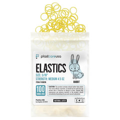100 Medium 4.5 Oz 3/16″ Rabbit Orthodontic Latex Elastic Rubber Bands Braces