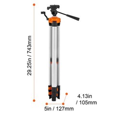 VEVOR Laser Level Tripod ¼ x 20 Thread 27.36-68.11 inch Height Adjustment