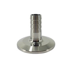 Tri-Clamp to Barb Adapter,1.5 in x 1/2 in (12.7mm Barb 0.5inch)