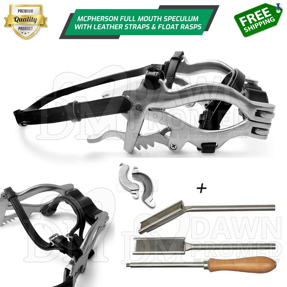 Equine Dental McPherson Mouth Speculum Horse Gag Float 4000 Series German Grade
