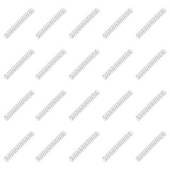 20 Pcs 304 Stainless Steel 0.4 mm Wire Dia x 4 mm OD x 30 mm L Spring