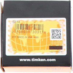 Timken SET4 L44649/L44610 Tapered Roller Bearing Cone and Cup Set, Steel, Inch,