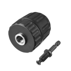 3/8″ Keyless Drill Chuck Hex Shank Adapter 0.8-10mm 3-Jaw for Cordless Drill