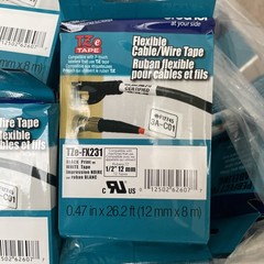 New sealed bundle of (107) Genuine Brother P-Touch TZe-Labels & Cable Wire Tapes
