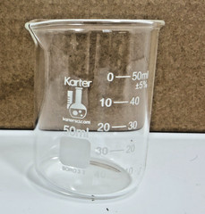 Karter Glass Beaker Set 50 100 250 500 1000mL Borosilicate Lab Set 5pc