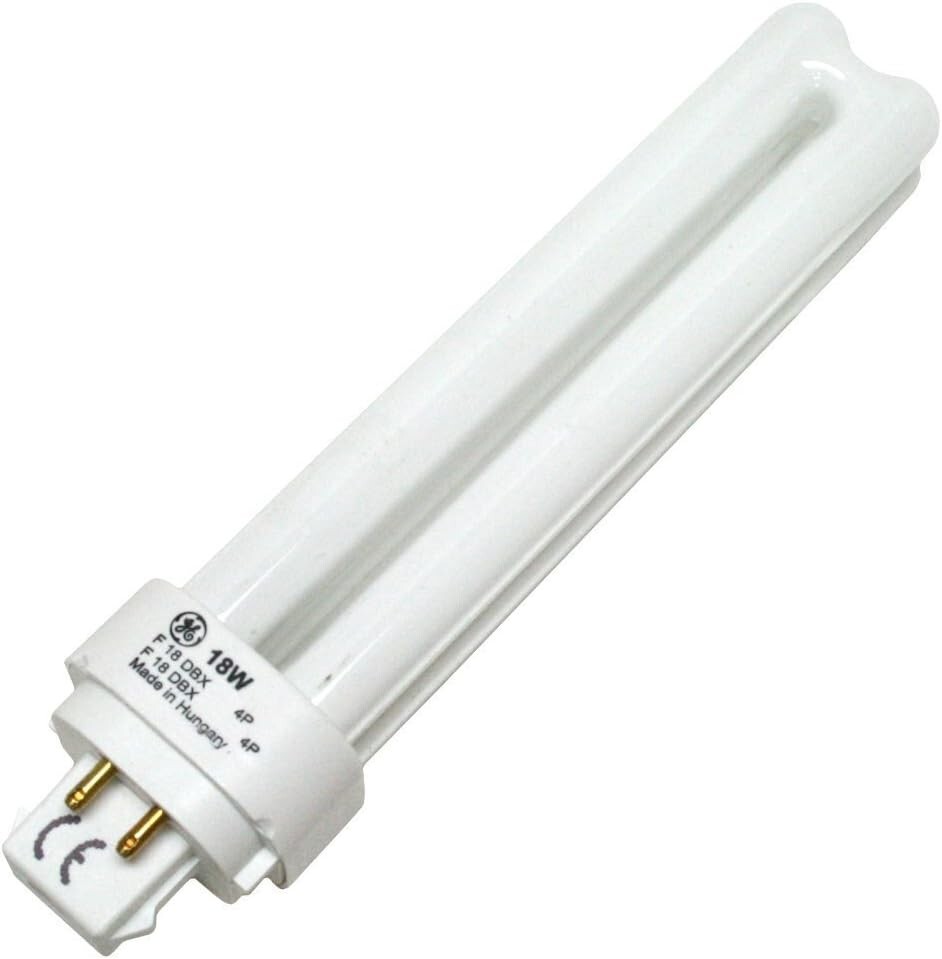 20 Pieces GE 97598 F18DBX/827/ECO4P 18 Watt 2700K 4 Pin Double Biax CFL Bulb