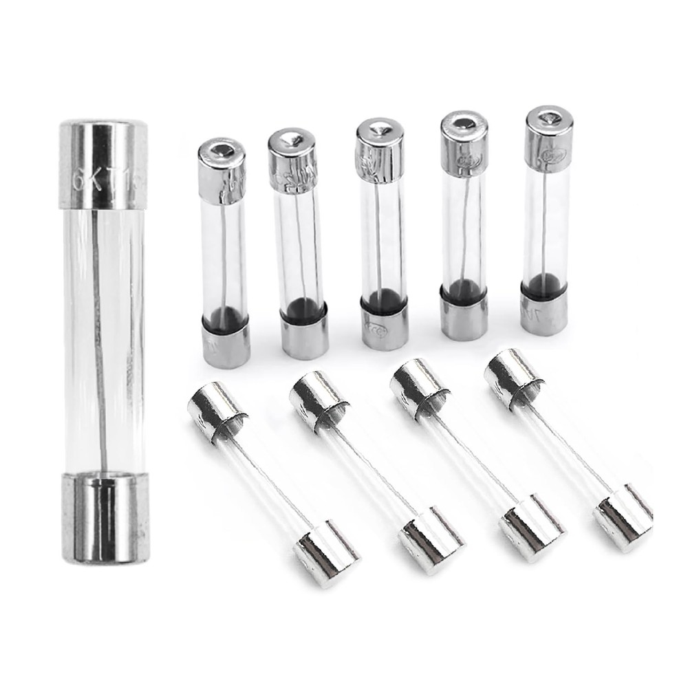 Fast Blow Fuse F3AL250V 6x30mm Pack of 10 Glass 3A 3Amp 250V Copper