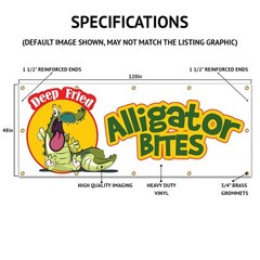 Sloppy Joes Banner Concession Stand Food Truck Single Sided