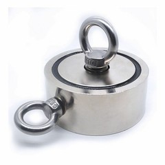 1300lbs Pull Force Fishing Magnet Kit Strong Neodymium Rope with Carabiner US