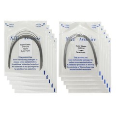 100pcs Dental Orthodontic Arch Wire Niti Stainless Steel Round Rectangular Ovoid
