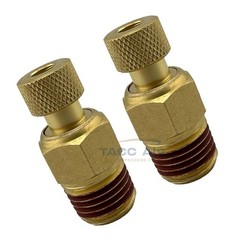 1/4″ MNPT Air Compressor Tank Drain Valve Male Petcock Brass 2 Pack