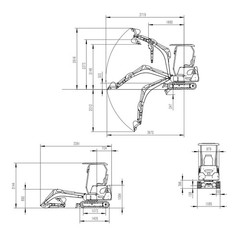 2 Ton 4409lbs Diesel Mini Excavator EPA Kubota D902 Engine Side Swing 2025 USA