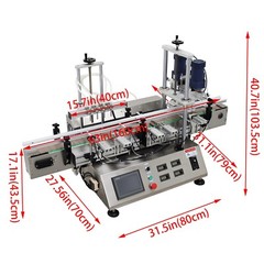 Auto Conveying Filling &Bottle Capping Machine 4 Head Magnetic Pump 8mm Nozzle