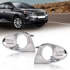 Fog Light Chrome Bezel Kit for RX350 RX450h 2013-2015 Base Model