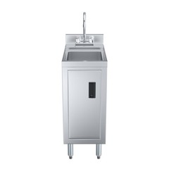 AmGood 22 in. x 12 in. Stainless Steel Underbar Hand Sink with Cabinet Base