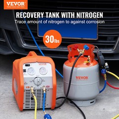 VEVOR Refrigerant Recovery Reclaim 30 LBS Cylinder Tank 400 PSI Liquid Y Valve
