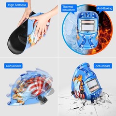Auto Welders Darkening Helmet Welding Mask Solar Powered ARC TIG MIG Grinding
