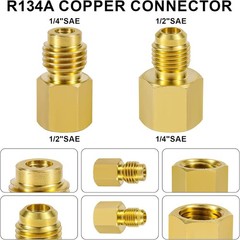 R12R22 to R134A Adapters Refrigerant Tank/Vacuum Pump Port Connection Adaptersrs