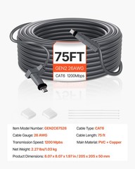 VEVOR Starlink Gen 2 Cable 75 FT Extension Cable for Standard Generation 2