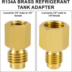 R12R22 to R134A Adapters Refrigerant Tank/Vacuum Pump Port Connection Adaptersrs