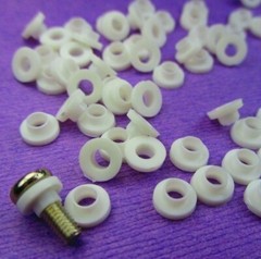 100pcs TO-3, T0-220 Transistor Nylon Shoulder Washer, Heat Sink Insulator M3 3mm