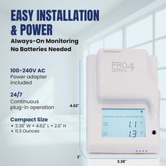 Safety Siren Pro4 Plug-in Radon Detector