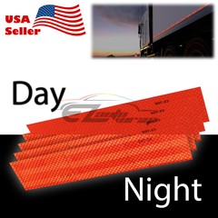 Red DOT-C2 Conspicuity Reflective Tape Strip 1 Foot Safety Warning Trailer RV