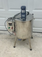 30L Heated Mixing Filling Machine Stainless Steel Wax Cream Lotion Tank Tested