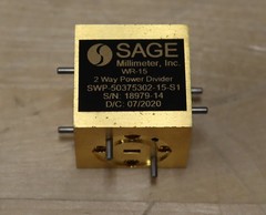 Sage Eravant SWP-50375302-15-S1 Power Divider 50-75GHz, 20dB Port Isolation WR15