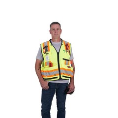 Milwaukee Class 2 Surveyor’s High Visibility Yellow Safety Vest – 2Xl/3Xl
