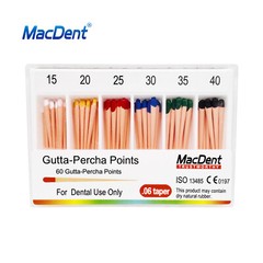 MacDent Dental Endodontic Gutta Percha Point & Absorbent Paper Obturation Points