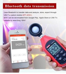 UNI-T UT383BT Digital Bluetooth Luxmeter Tragbare Photometer Belichtungsmesser